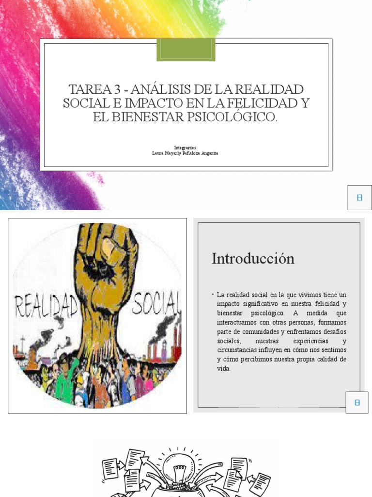 Impacto de la Realidad Social en la Felicidad | PDF