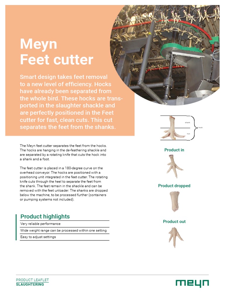 Meyn Feet Cutter Specifications | PDF