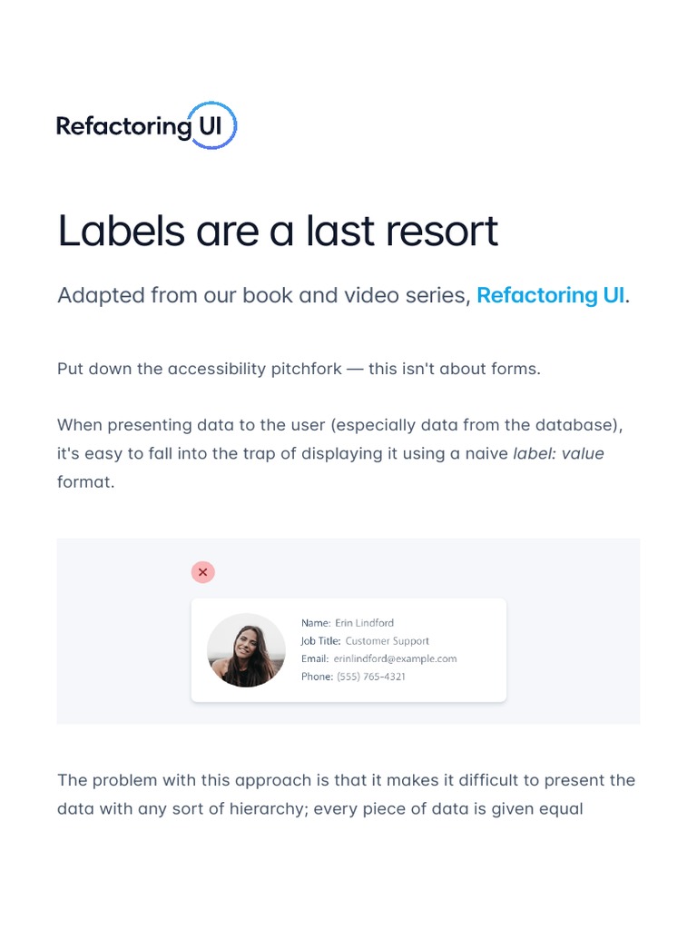 Labels ui ux pdf