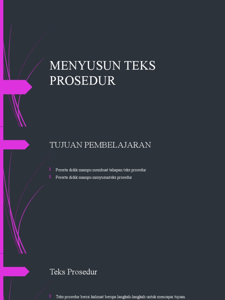 Menyusun teks prosedur pdf