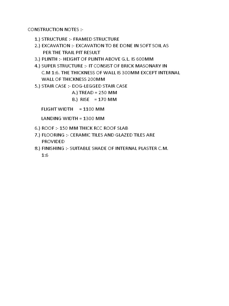 Construction Notes PDF