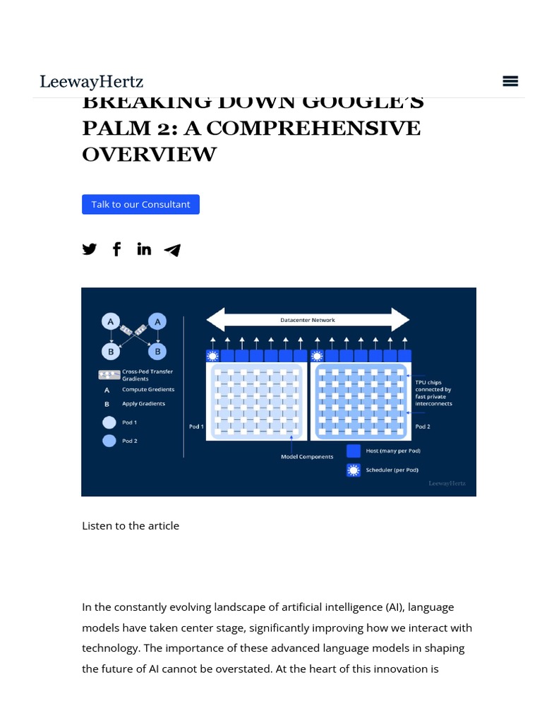 Image Result For Palm Technical Report Google Ai
