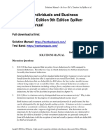 Taxation of Individuals and Business Entities 2018 Edition 9th Edition Spilker Solutions Manual Download