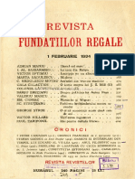 Revista Fundațiilor Regale, Februarie 1934