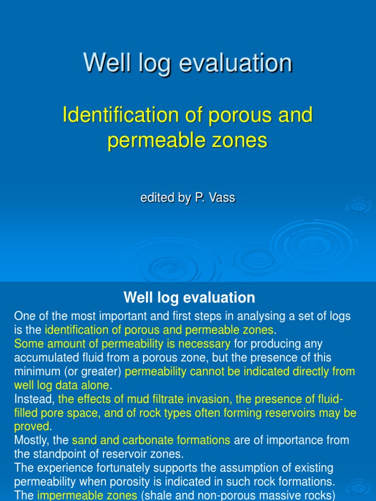 Permeable Bed Identification PDF