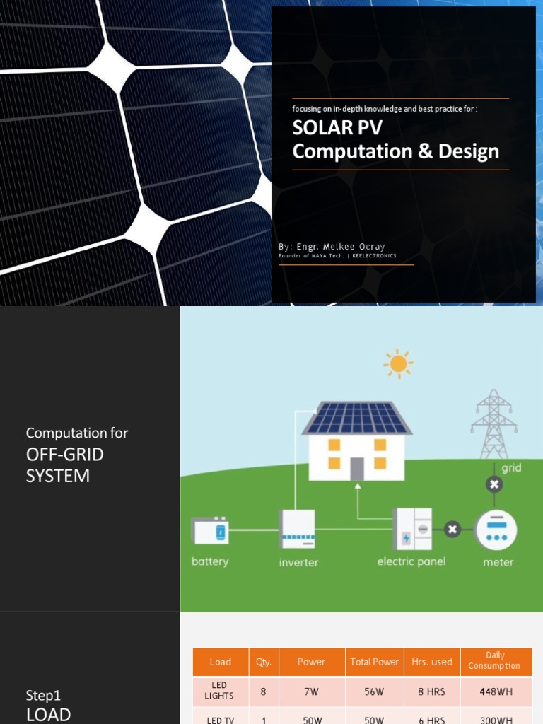 Solar PV System Design and Computation | PDF