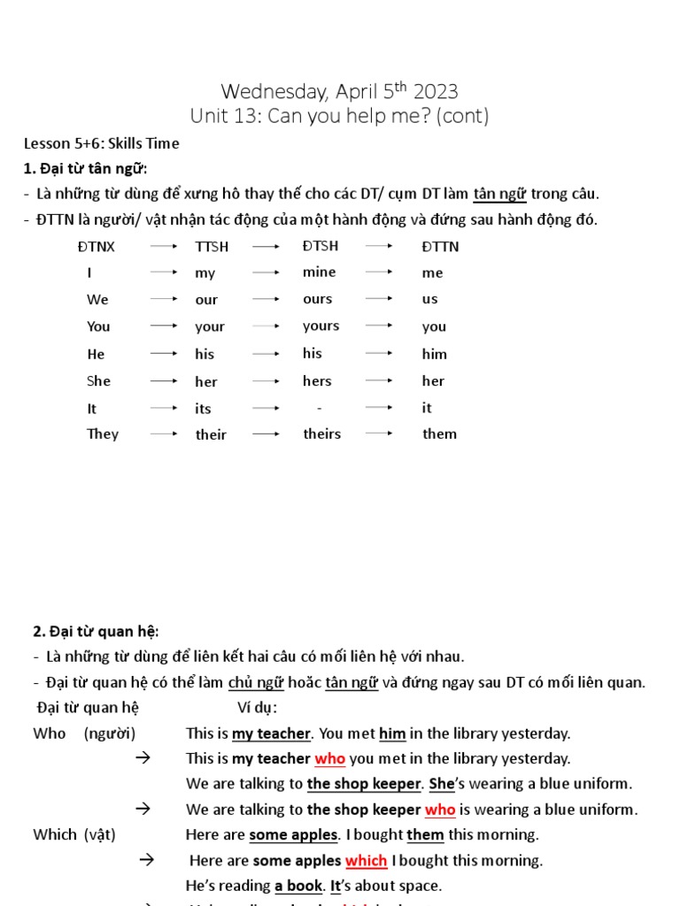 Unit 13 Lesson 5+6 | PDF