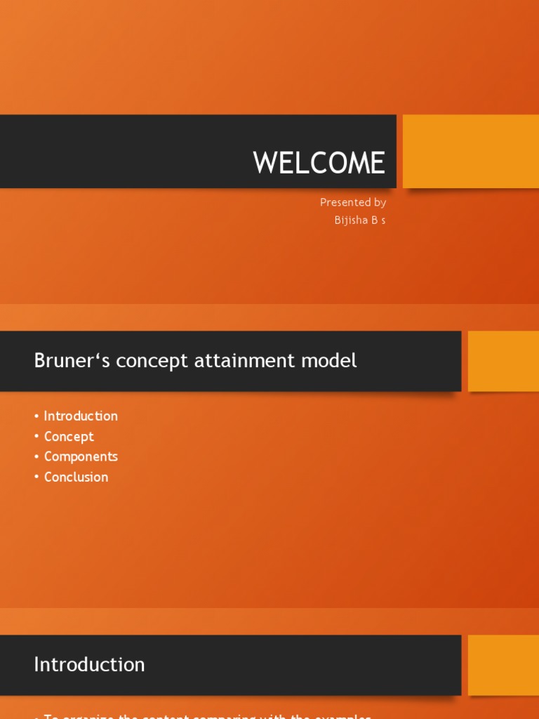 Bruners Concept Of Cognitive Learning