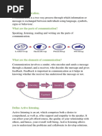 Class 12 Communication Skills Notes | PDF | Communication | Cognitive ...