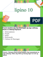 Pagsusulit Sa Filipino 10 1