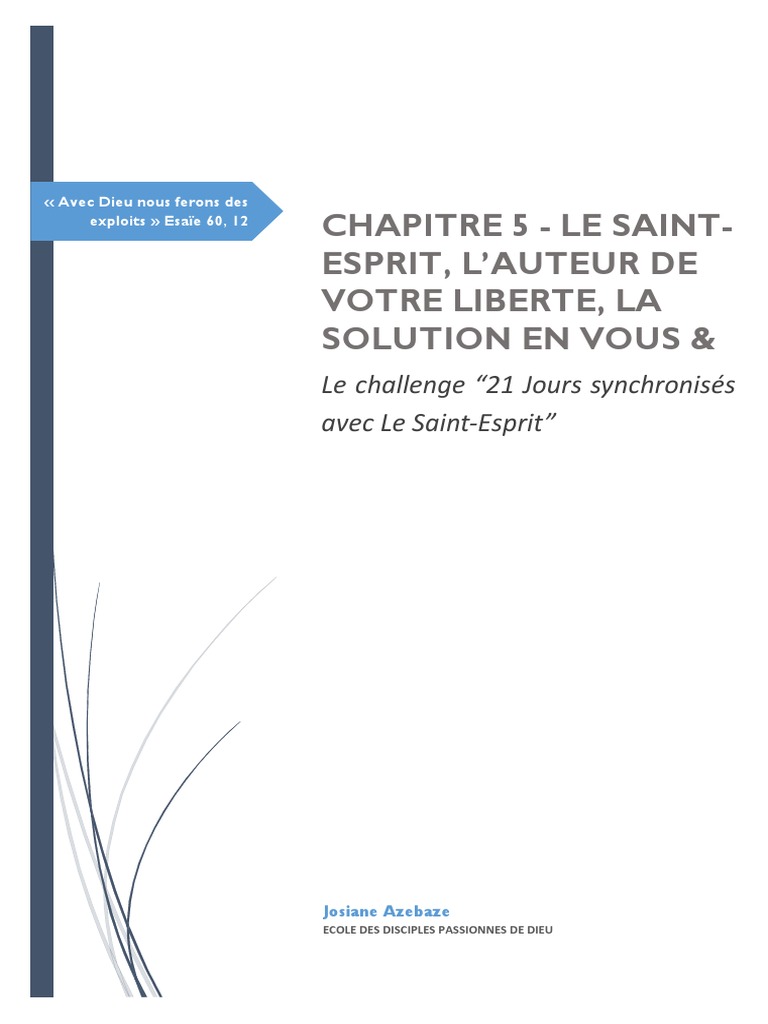 21 Jours avec le Saint-Esprit | PDF | Saint-Esprit | Dieu