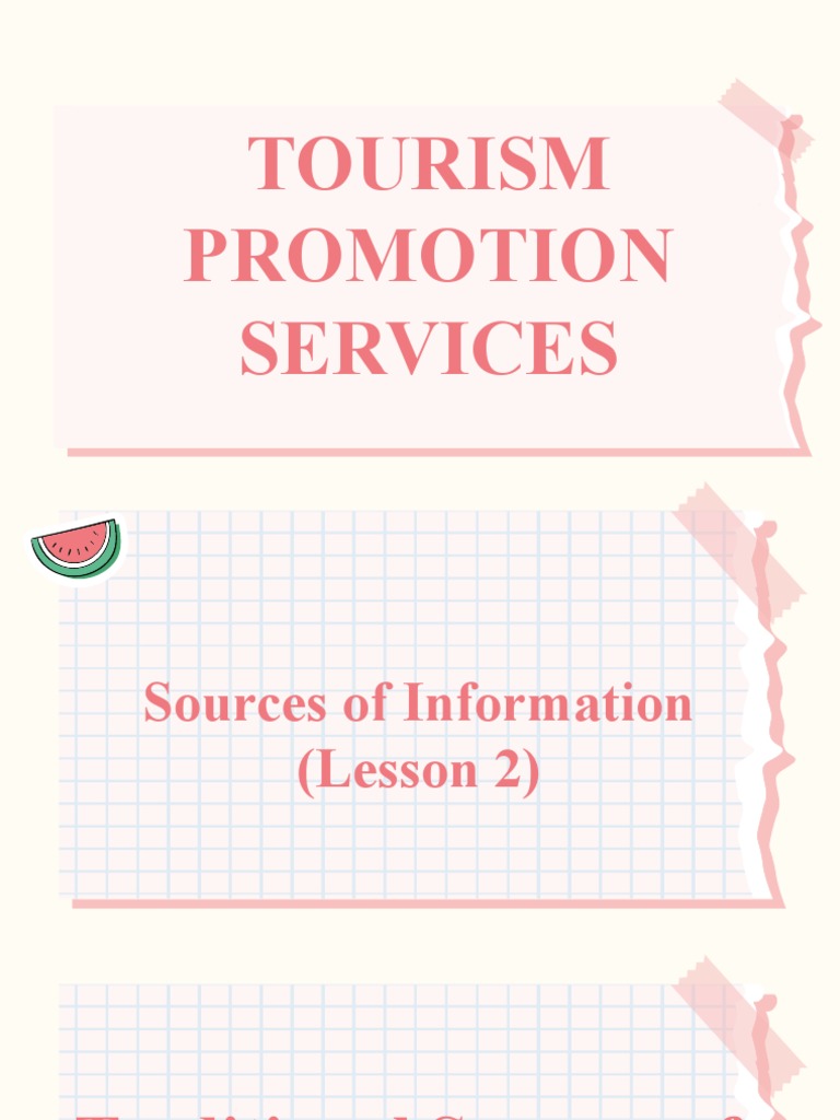 LESSON 2 HOSPITALITY AND TOURISM PDF