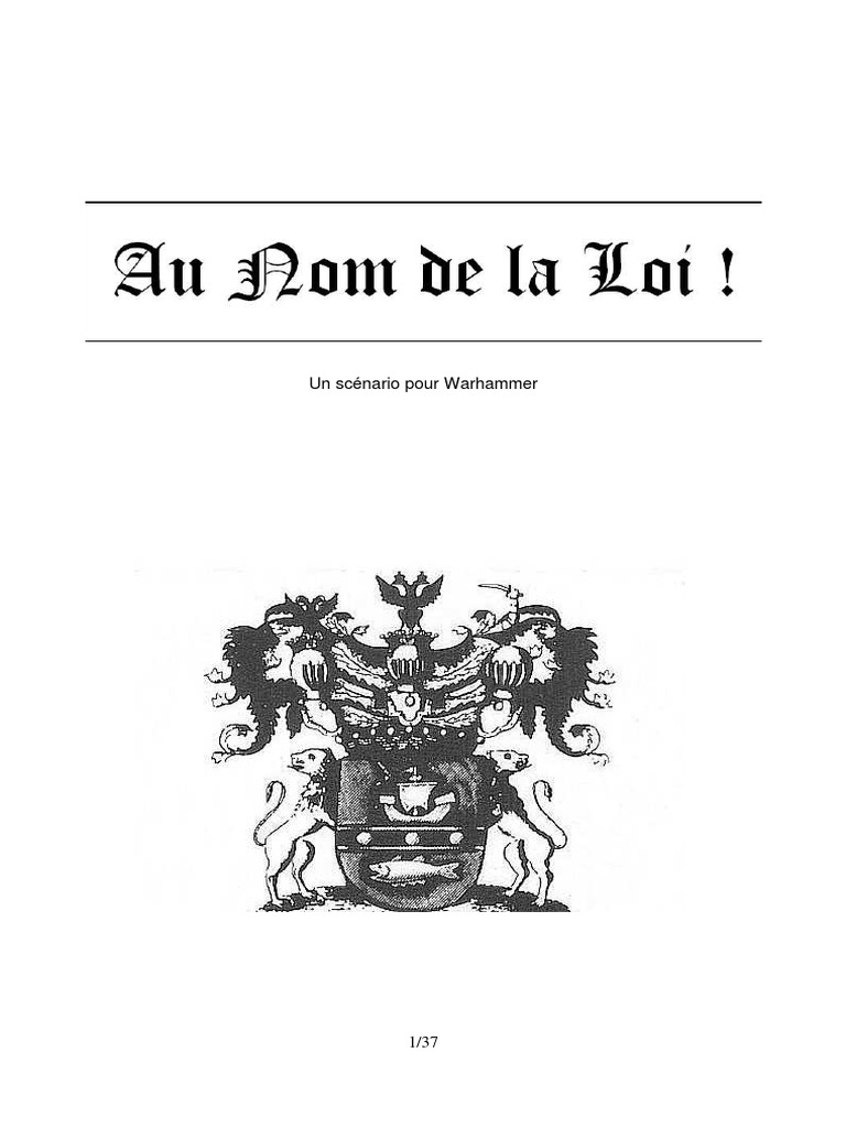 Au Nom de La Loi PDF