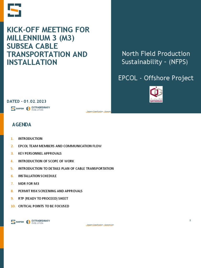 NFPS EPCOL Project Kick-off Meeting | PDF | Computers