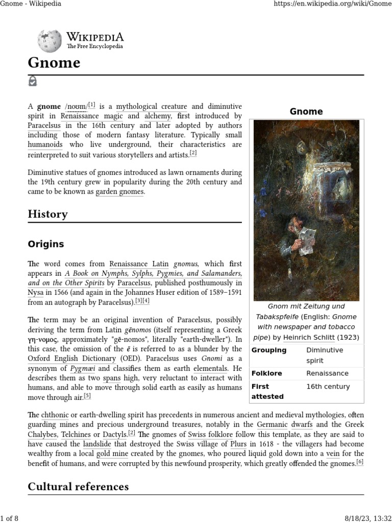 Gnome - Wikipedia | PDF