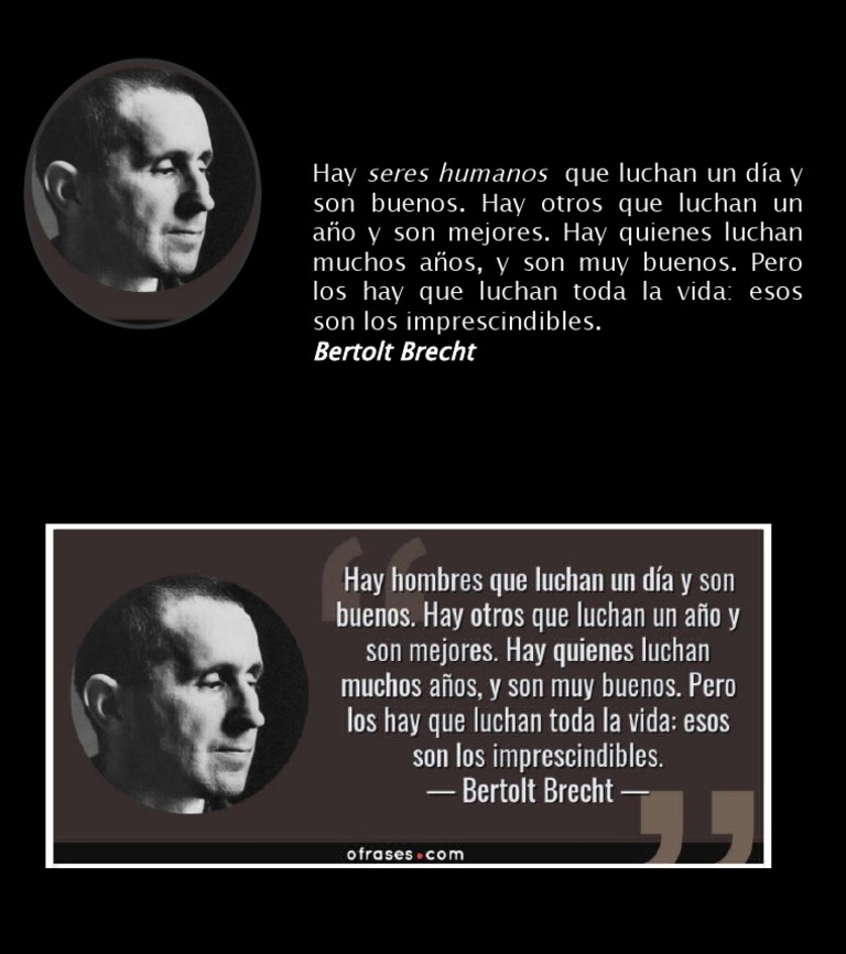 Bertol Brech - Humanos - Hombres | PDF