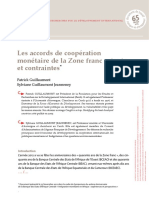 Ferdi p65 Les Accords de Cooperation Monetaire de La Zone Franc Atouts Et