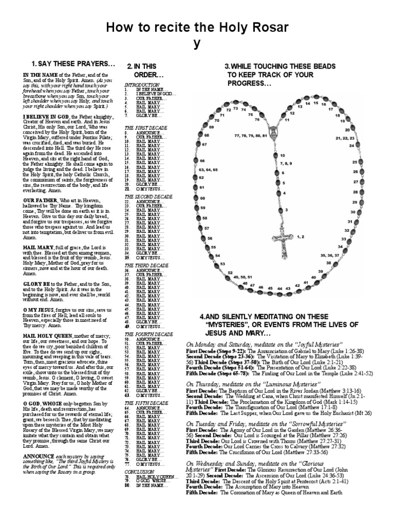 Rosary | Download Free PDF | Lord's Prayer | Rosary