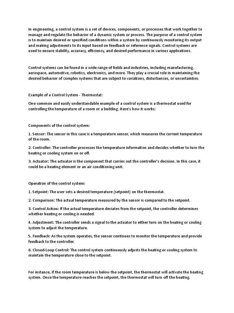 In Engineering | PDF | Control Theory | Thermostat