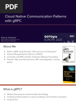 Cloud Native Communication Patterns With GRPC