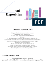 Analytic Exposition