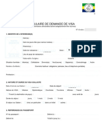 Formulaire Visa Gabon
