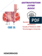 Gastrointestinal System Block: Case 5A