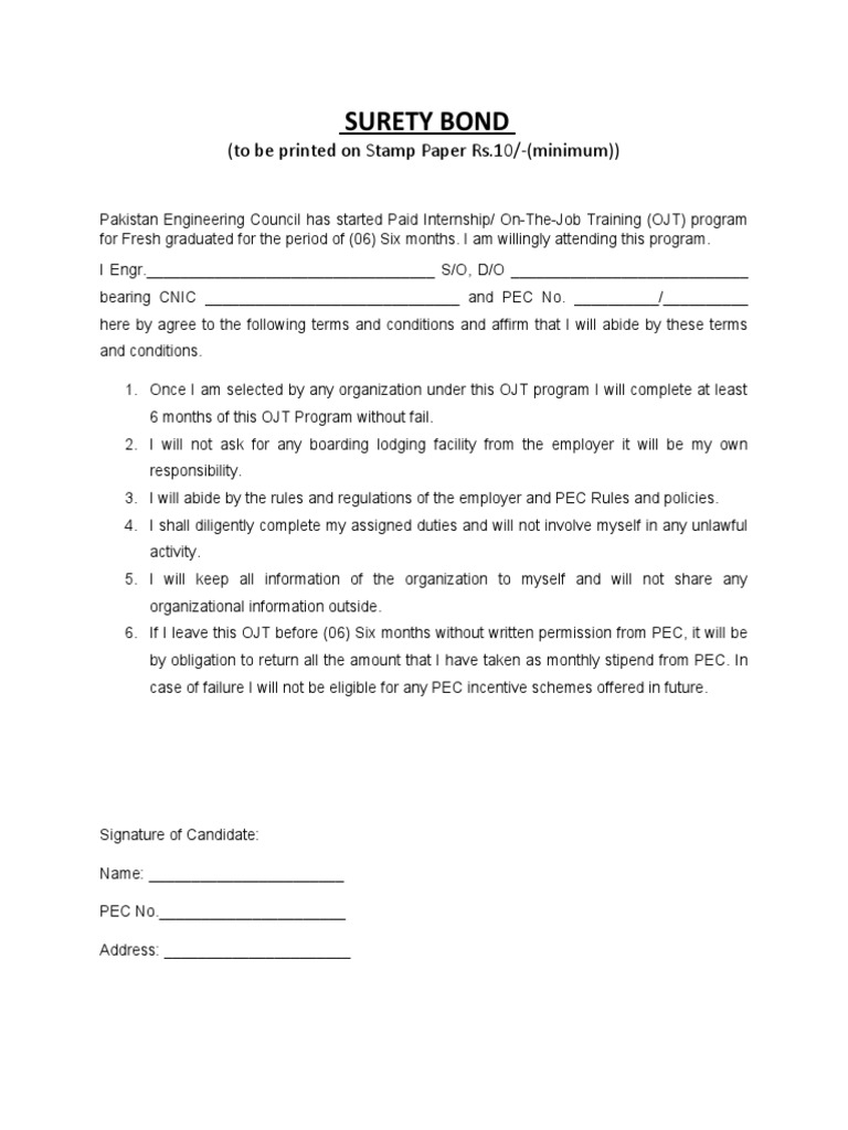 Amended SURETY BOND PDF