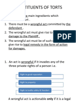 UNIT 1 Constituents of Torts