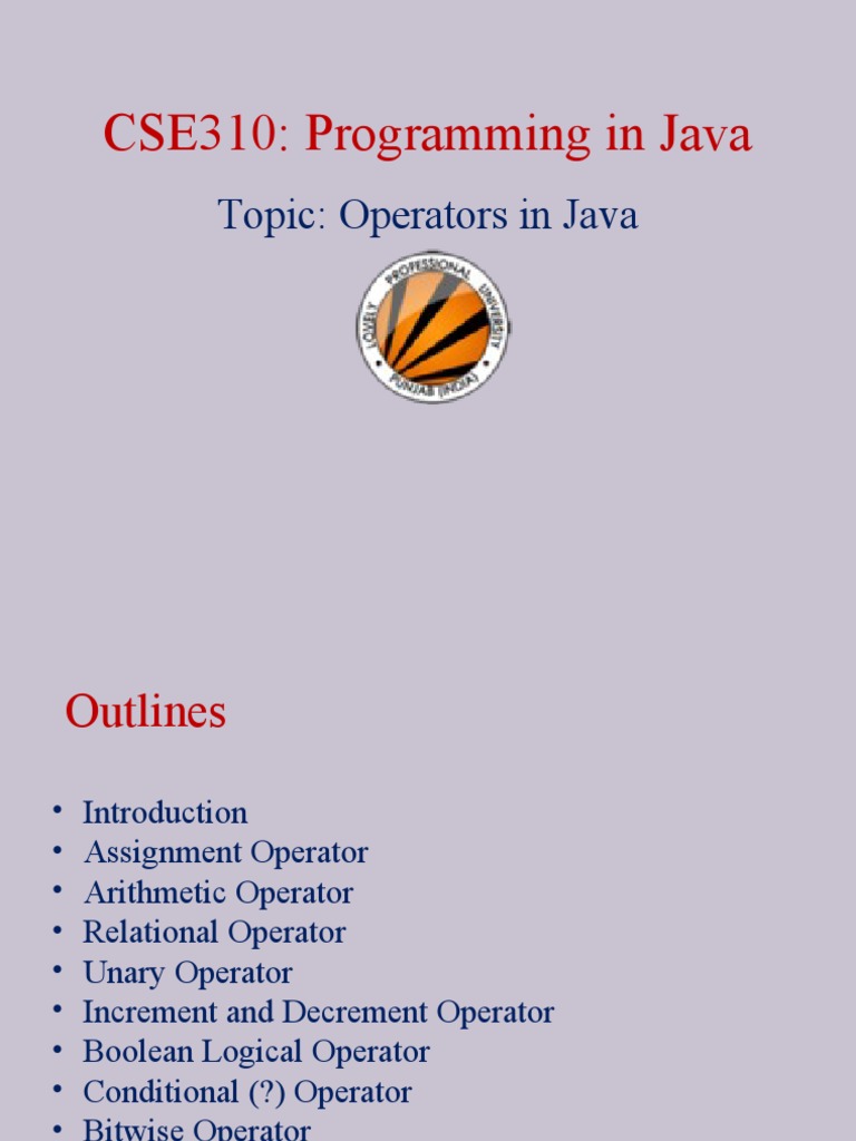 Operators | PDF