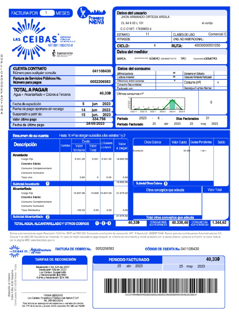 Recibo de Servicios | PDF