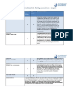 Sample A Marks and Comments