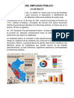 Día Del Empleado Público: 29 de Mayo