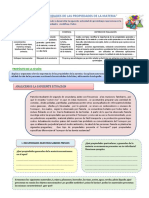 Ficha de Actividades de Las Propiedades de La Materia