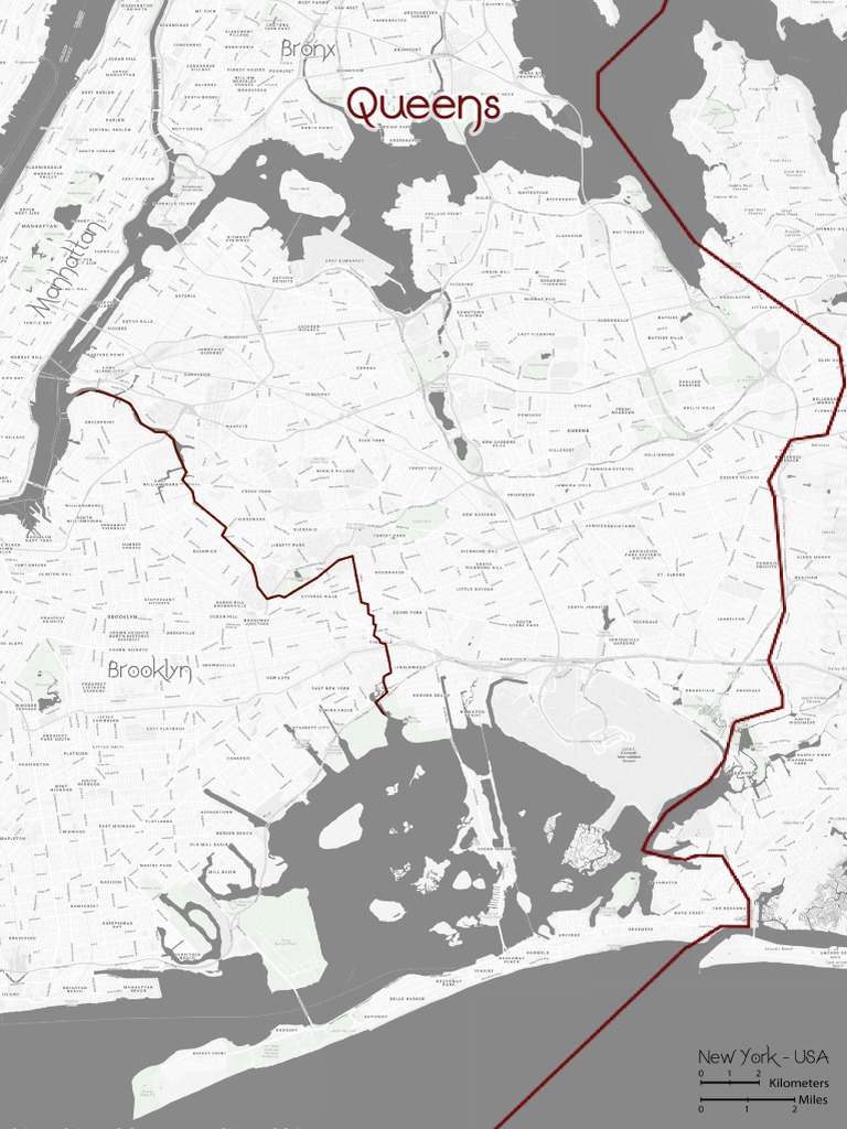 Map Of Queens By Neighborhood
