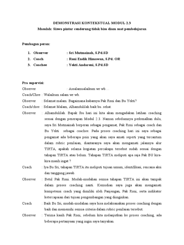 Demonstrasi kontekstual modul 2 3 pdf