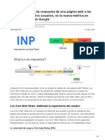 INP La Capacidad de Respuesta de Una Página Web A Las Interacciones de Los Usuarios Es La Nueva Métri