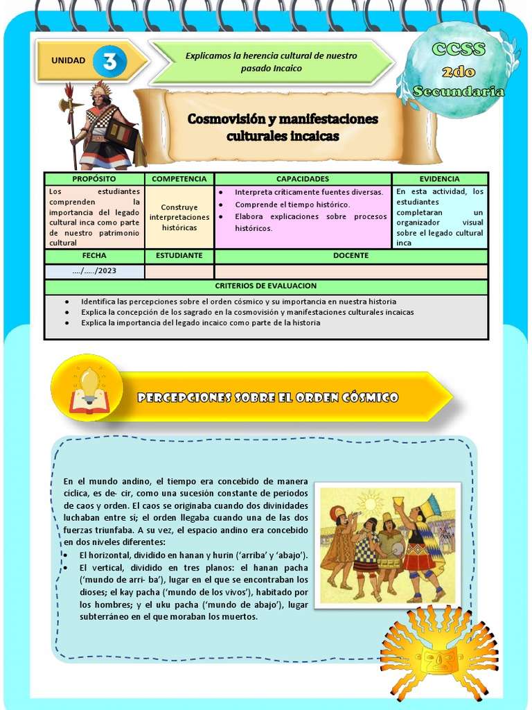 Ficha de Actividad CCSS 2°-Semana 4 | PDF