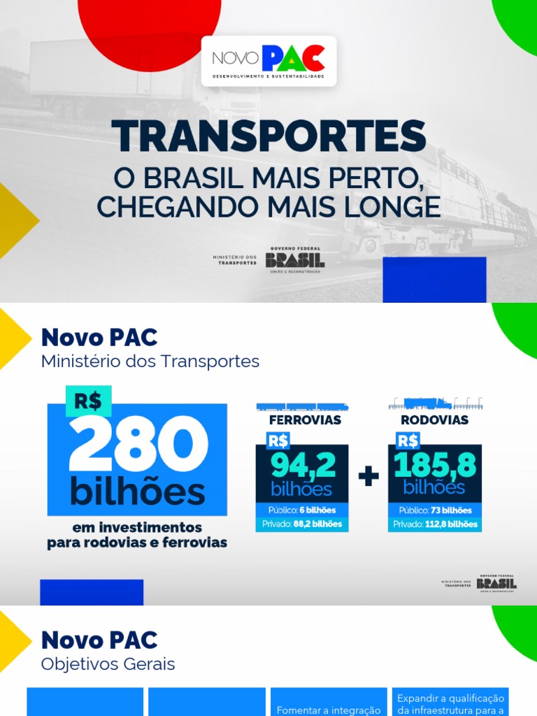 Novo Pac Eixo Transportes | PDF