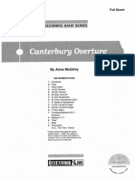 Anne McGinty - CANTERBURY OVERTURE (Conductor Score)