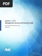 ACOS 4.1.1-P11 Management Access and Security Guide: For A10 Thunder Series and AX™ Series 29 May 2019