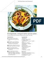 Ocado - Recipes - Pomegranate, Orange & Tahini Quinoa Salad