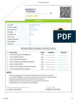 Print Examination Card
