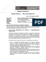 Alcance de La Calificación de La Medida Cautelar Arbitral en Sede Registral (Res. N°3490 - 2023-SUNARP-TR)