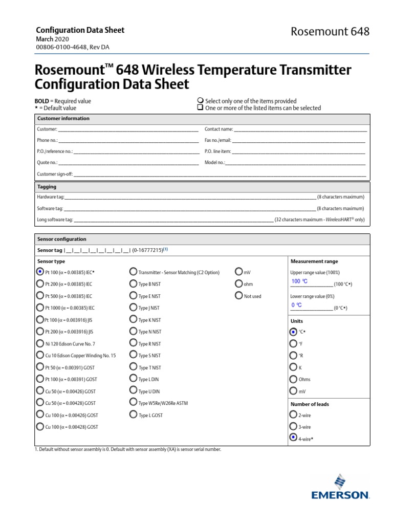configurationdatasheetrosemount648wirelesstemperaturetransmitter
