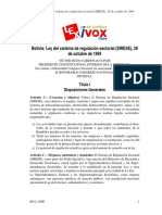 Ley 1600 Ley Del Sistema de Regulacion Sectorial 28.10.1994