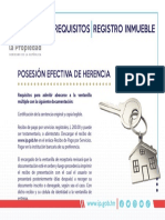 Requisitos Posesion Efectiva de Herencia