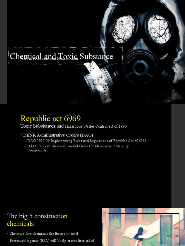 Chemical and Toxic Substance Used in Construction and PDF Asbestos Polyvinyl Chloride