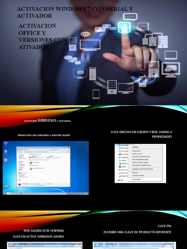 Activación de Windows 7 y Office | PDF | Windows 7 | Microsoft Windows