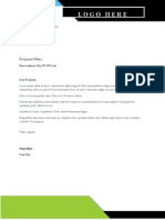 Blue Logo Letterhead